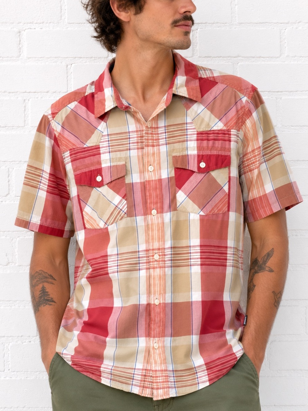 Patagonia Organic Cotton Plaid Shirt M Western Gorpcore Granola Outdoors